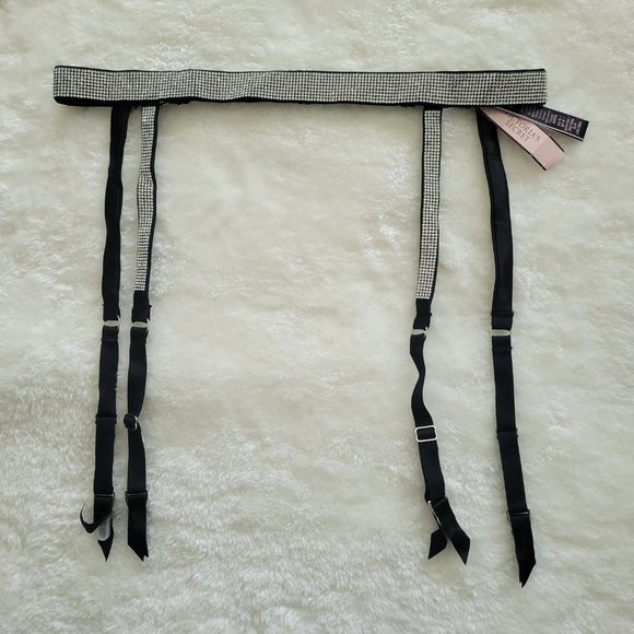 VICTORIA'S SECRET VERY SEXY Rhinestone Garter Belt NEW - Picture 3 of 4